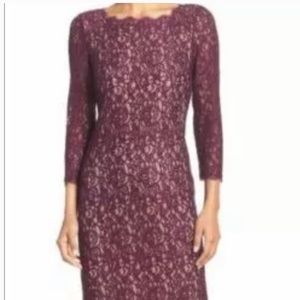 Bogo 50% off Adrianna Papell Scalloped Lace Gown